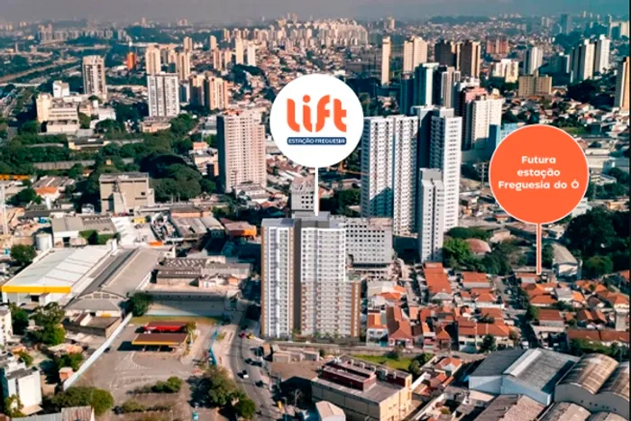 Vista aérea da região do Lift Estação Freguesia